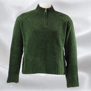RAFAELLA Green Mock Neck Sweater in Size Medium